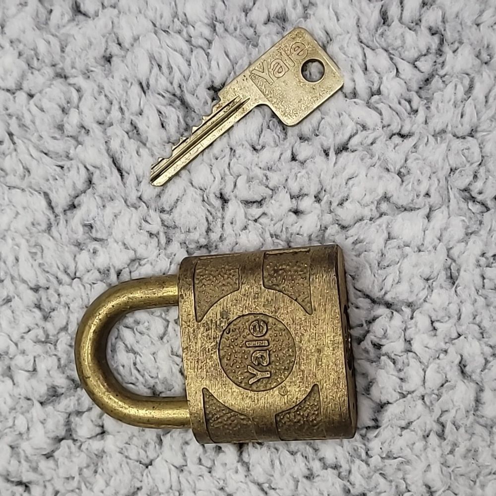 Vintage Yale Lock and Key Set